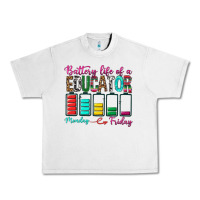 Lunar Rock Battery Life Of A Educator Urban Heavy Tee - BundleAndBundleShop