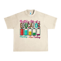 Sandshell Battery Life Of A Educator Urban Heavy Tee - BundleAndBundleShop