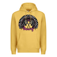 Antique Gold racing checkered rainbow Premium Hoodie - JahusDesignShop