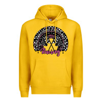 Lemon racing checkered rainbow Premium Hoodie - JahusDesignShop