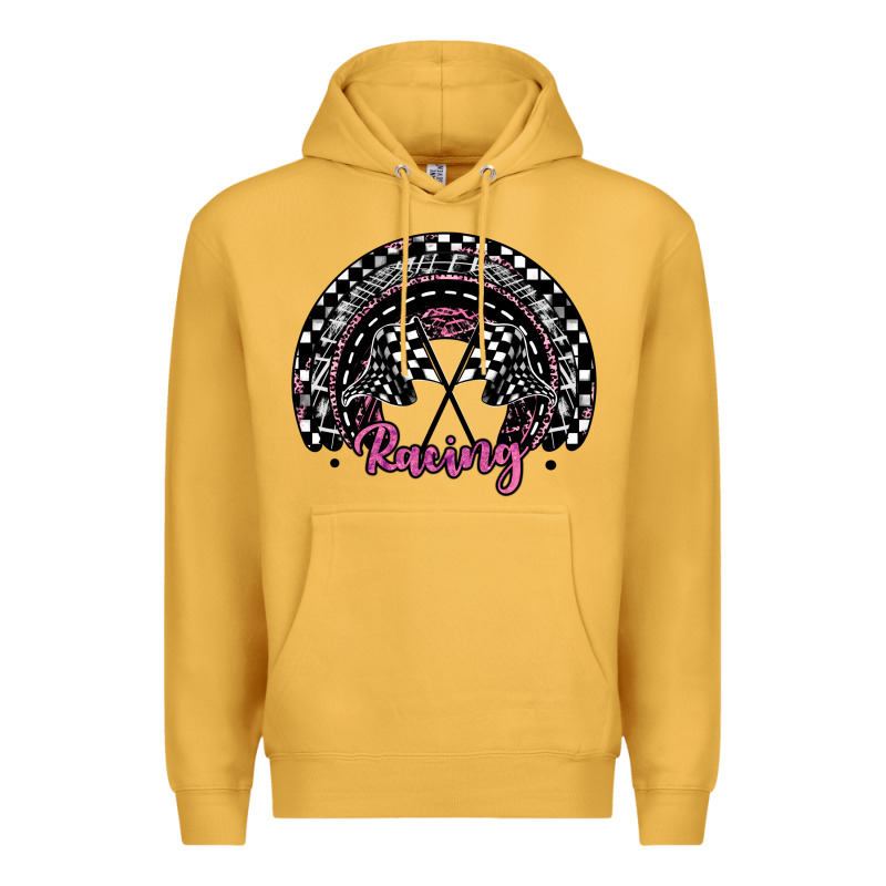 Racing Checkered Rainbow Premium Hoodie by JahusDesignShop | Teevron