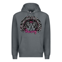 Rock racing checkered rainbow Premium Hoodie - JahusDesignShop
