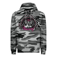 Slate Camo racing checkered rainbow Premium Hoodie - JahusDesignShop