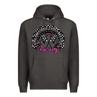 Smoke racing checkered rainbow Premium Hoodie - JahusDesignShop