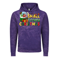 Cloud Purple Small town Christmas Vintage Hoodie - NancyCooperArtShop