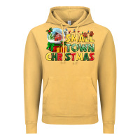 Vintage Mustard Small town Christmas Vintage Hoodie - NancyCooperArtShop