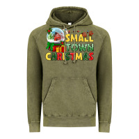 Vintage Olive Small town Christmas Vintage Hoodie - NancyCooperArtShop