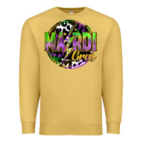 Antique Gold mardi gras lightning Premium Sweatshirt - FaDigitalArtStudio