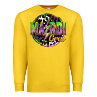 Lemon mardi gras lightning Premium Sweatshirt - FaDigitalArtStudio