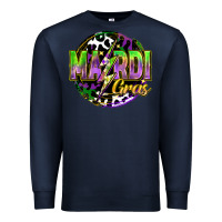 Navy mardi gras lightning Premium Sweatshirt - FaDigitalArtStudio