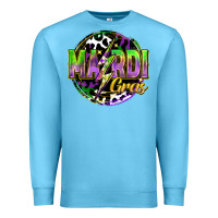 Ocean Blue mardi gras lightning Premium Sweatshirt - FaDigitalArtStudio