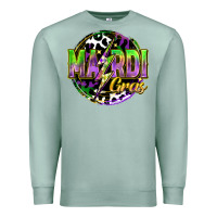 Seafoam mardi gras lightning Premium Sweatshirt - FaDigitalArtStudio