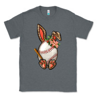 Charcoal Heather Baseball Easter Bunny Classic Tee - BundleAndBundleShop