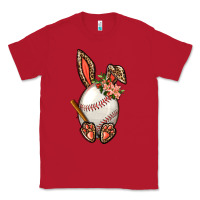 Red Baseball Easter Bunny Classic Tee - BundleAndBundleShop