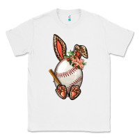 White Baseball Easter Bunny Classic Tee - BundleAndBundleShop