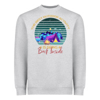 Heather Grey camping The Best Outdoor Activity Is Going Back Inside Heavyweight Sweatshirt - Bettercallsaul