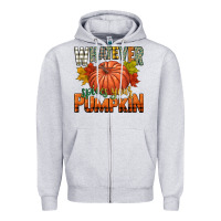 Heather Grey whatever spices your pumpkin Zipper Hoodie - CowGirlArtShop