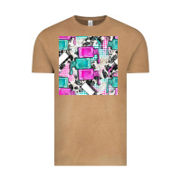 Vintage Camel nail polish with cowhide and plaid seamless pattern bbs Vintage Tee - BundleAndBundleShop