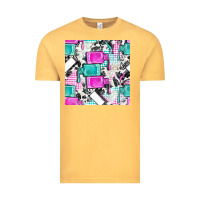 Vintage Mustard nail polish with cowhide and plaid seamless pattern bbs Vintage Tee - BundleAndBundleShop