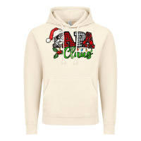 Vintage Artic Papa Claus with christmas lights and mistletoe Vintage Hoodie - NancyCooperArtShop