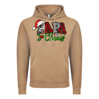 Vintage Coffee Papa Claus with christmas lights and mistletoe Vintage Hoodie - NancyCooperArtShop