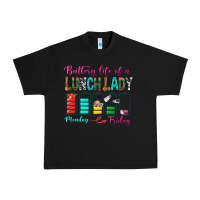 Black Battery Life Of A lunch Lady Urban Heavy Tee - BundleAndBundleShop