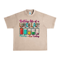 French Oak Battery Life Of A lunch Lady Urban Heavy Tee - BundleAndBundleShop
