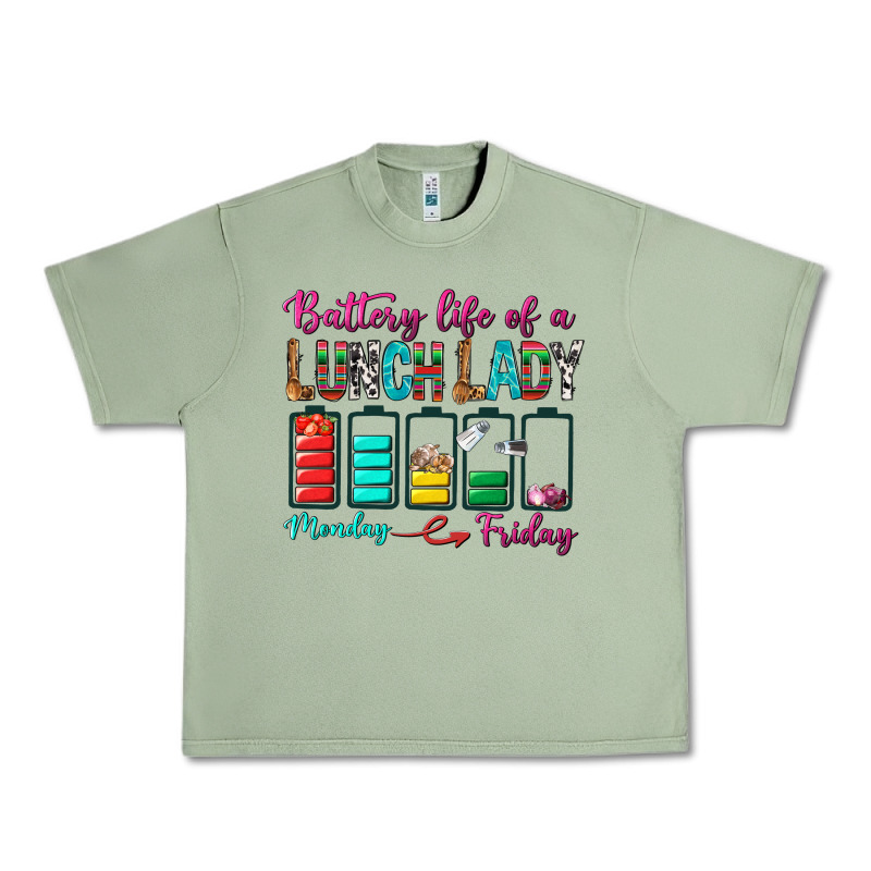 Battery Life Of A Lunch Lady Urban Heavy Tee by BundleAndBundleShop | Teevron