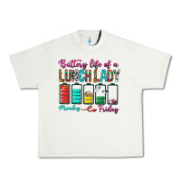 Pistachio Battery Life Of A lunch Lady Urban Heavy Tee - BundleAndBundleShop