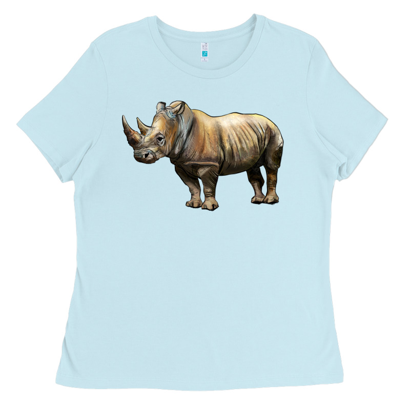 Rhino Illustrations Ladies Tee by LillyAllenDesigns | Teevron