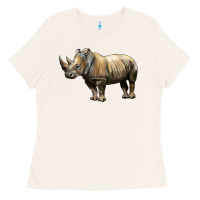 Bone Rhino Illustrations Ladies Tee - LillyAllenDesigns