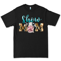 Black Western Show Mom Holstein Premium Tee - LillyAllenDesigns