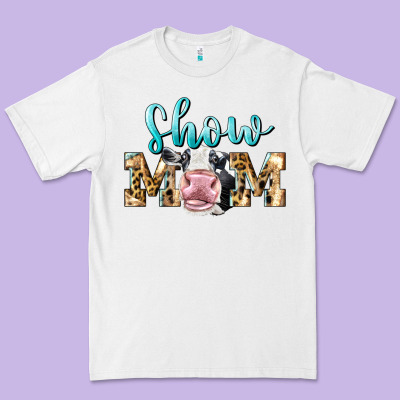 Western Show Mom Holstein Premium Tee Designed By Lillyallendesigns