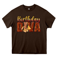 Chocolate Brown birthday diva Heavy Core Tee - NancyCooperArtShop