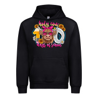Black Holy Cow 100 Days Of School Urban Hoodie - CowhideDigitalArt