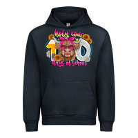 Navy Holy Cow 100 Days Of School Urban Hoodie - CowhideDigitalArt