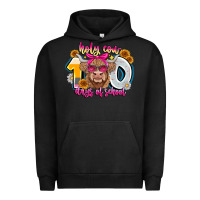 Pigment Black Holy Cow 100 Days Of School Urban Hoodie - CowhideDigitalArt