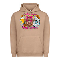 Pigment Burro Holy Cow 100 Days Of School Urban Hoodie - CowhideDigitalArt
