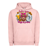 Pigment Salmon Holy Cow 100 Days Of School Urban Hoodie - CowhideDigitalArt