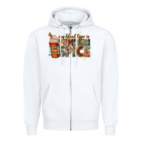 White my blood type is pumpkin spice Zipper Hoodie - CowGirlArtShop