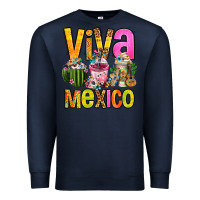 Navy viva mexico mexican coffee cups Premium Sweatshirt - FaDigitalArtStudio