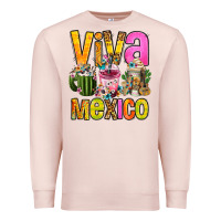 Pale Pink viva mexico mexican coffee cups Premium Sweatshirt - FaDigitalArtStudio