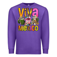 Purple viva mexico mexican coffee cups Premium Sweatshirt - FaDigitalArtStudio