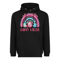 Black Happy Easter eggs rainbow Heavyweight Hoodie - OliviaCreatesArt