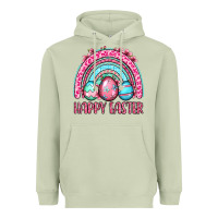 Matcha Happy Easter eggs rainbow Heavyweight Hoodie - OliviaCreatesArt