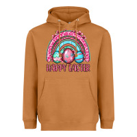 Meerkat Happy Easter eggs rainbow Heavyweight Hoodie - OliviaCreatesArt