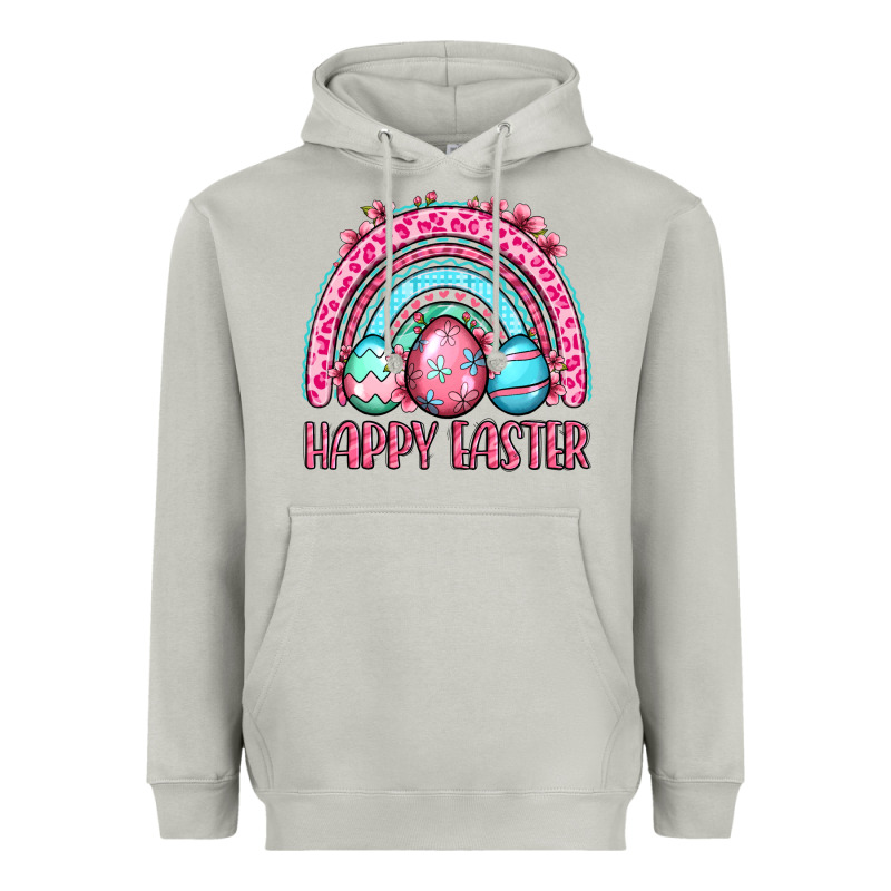 Happy Easter Eggs Rainbow Heavyweight Hoodie by OliviaCreatesArt | Teevron