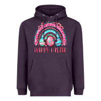 Plum Happy Easter eggs rainbow Heavyweight Hoodie - OliviaCreatesArt