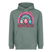 Sage Happy Easter eggs rainbow Heavyweight Hoodie - OliviaCreatesArt