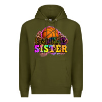 Army Green basketball sister Premium Hoodie - OliviaCreatesArt